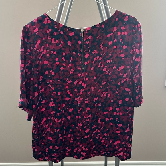 Joe fresh multi coloured blouse with zipper detail on back. - Picture 2 of 5